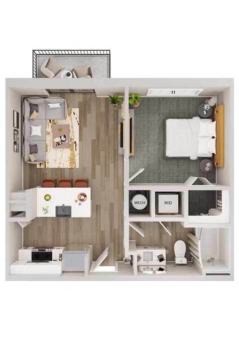 Lenox Bayside A1 Floor Plan